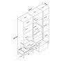 Hanah Home Gabinete Multipropósito Blanco JE144 - 3114